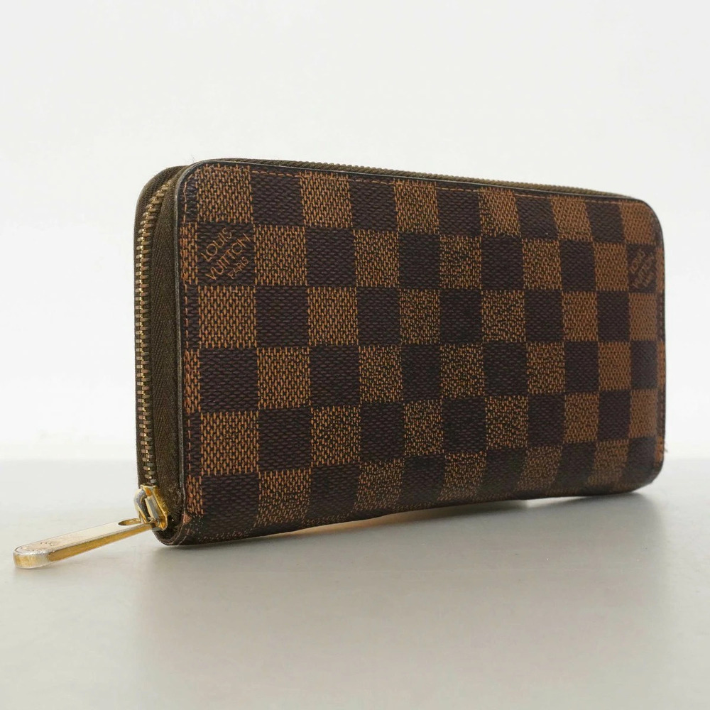 Louis Vuitton Long Ebene Damier Brown Zippy Wallet Wallet